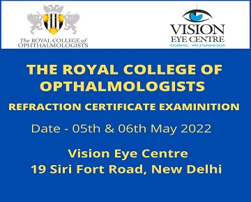 First-ever Refraction Certificate examination held in India. Vision Eye Centre